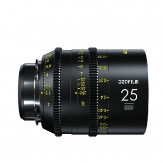 CINEMA Video Lenses - DZOFILM Vespid Prime 25 T2.1 for PL/EF Mount (VV/FF) - quick order from manufacturer