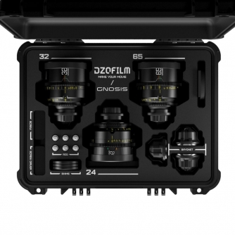 CINEMA Video Lenses - DZOFILM Gnosis 3-Lens Kit (Macro 24/32/65 T2.8) - quick order from manufacturer