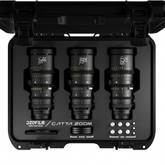 CINEMA Video Lenses - DZOFILM Cine Lens Catta Zoom 3-Lens Kit (18-35/35-80/70-135 T2.9) Black - quick order from manufacturer