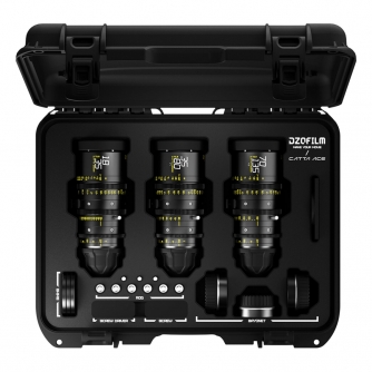 CINEMA Video Lenses - DZOFILM Cine Lens Catta Ace Zoom 3-Lens Kit (18-35/35-80/70-135 T2.9) Black - quick order from manufacturer