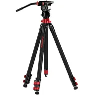iFootage Gazelle TC6S-Uprise + Komodo K5S Tripod Bundle - Karbonfiberu statīvs ar fluido galvu un ātrās atbrīvošanas platiiFootage Gazelle TC6S-Uprise + Komodo K5S Tripod Bundle - Karbonfiberu statīvs ar fluido galvu un ātrās atbrīvošanas plati