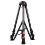 iFootage Wildbull Tripod T7S-Carbon Fiber - Viegls un izturīgs oglekļa šķiedras statīvs ar sarkaniem akcentiem, regulējamām kājām un ātrās atbrīvošanas plati, kas nodrošina augstu stabilitāti un portabilitāti.