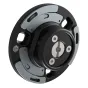 iFootage Seastars Quick Release Top Plate (Q1S-TP) - Высокоточная верхняя пластина для быстрой установки на оборудование, с прочным черно-серебристым дизайном и центральным винтовым механизмом.