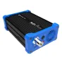Kiloview HD 3G-SDI Wireless NDI Videoencoder (N1) ar sudraba antenas portu, baro pogu un ventilācijas ventilatoru, izceļot tā kompakto dizainu ar vītņotiem skrūvju stiprinājumiem un marķētām SDI, WiFi un uzlādes saskarnēm.