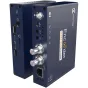 Kiloview HD 3G-SDI Wired IP Videoencoder (E1-s/IP) - Front and rear views of a professional live streaming encoder with SDI/HDMI inputs, network connectivity, and status LEDs.