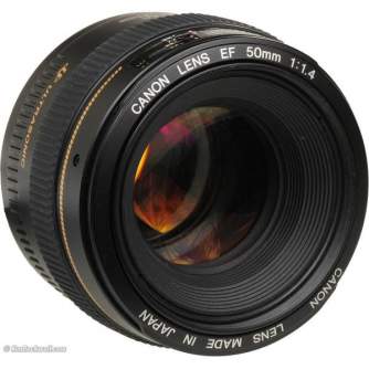 Lenses and Accessories - Canon EF 50mm f/1.4 USM FullFrame prime lens rental