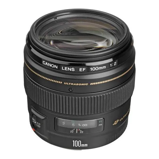 Canon EF 100mm f/2 USM gaišais portretu pilna kadra objektīvs noma