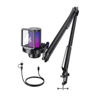 Podkāstu mikrofoni - Maono Gaming Microphone Maono DGM20 S (black) - ātri pasūtīt no ražotāja