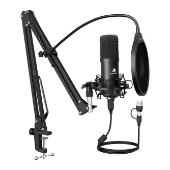 Discontinued - Maono Microphone with stand Maono A04E (black)