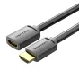Vention 4K HDMI Extension Cable with Male and Female Connectors, 2m Black PVC