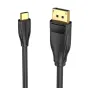 USB-C to DisplayPort 8K HD кабель Vention 1.5m - высококачественный DisplayPort кабель с золотыми разъемами для 8K разрешения и стабильной передачи данных