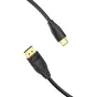 Кабель Vention USB-C to DisplayPort 8K HD 1.5m - Премиальный черный плетеный кабель с золотыми контактами для передачи 8K/60Hz