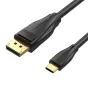 Кабель USB-C в DisplayPort 8K HD 1.5м Vention - высококачественный кабель DisplayPort с золотыми контактами для поддержки 8K разрешения