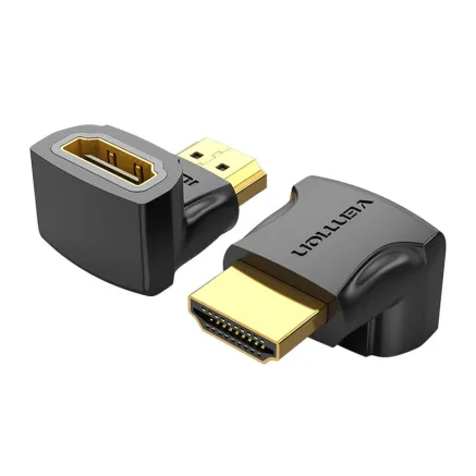 Переходник HDMI Vention AIOB0 90 градусов с мужского на женский (черный) AIOB0