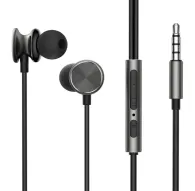 Austiņas - Joyroom Wired Earphones JR-EW03, Half in Ear (Dark Grey) JR-EW03 Dark Gray - ātri pasūtīt no ražotājaAustiņas - Joyroom Wired Earphones JR-EW03, Half in Ear (Dark Grey) JR-EW03 Dark Gray - ātri pasūtīt no ražotāja