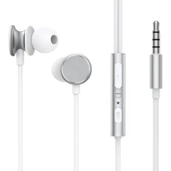 Headphones - Joyroom Wired Earphones JR-EW03, Half in Ear (Silver) JR-EW03 Silver - quick order from manufacturer