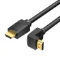 Больше не производится - Cable HDMI Vention AAQBG 1,5m Angle 270 (black)