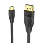 Vention USB-C to DisplayPort 8K HD Cable 2m - High-quality, gold-plated connectors for reliable 8K resolution transmission
