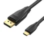 Кабель USB-C к DisplayPort 8K HD 2м Vention - высокоскоростной кабель для передачи данных с золотыми разъемами