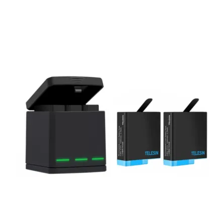 3-slot charger box Telesin for GoPro Hero 8 + 2 batteries (GP-BNC-801) GP-BNC-80