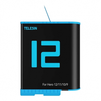 Аксессуары для экшн-камер - Battery Telesin for GoPro Hero 12 / Hero 11 / Hero 10 / Hero 9 (1750 mAh) - GP-BTR-901-D - купить се