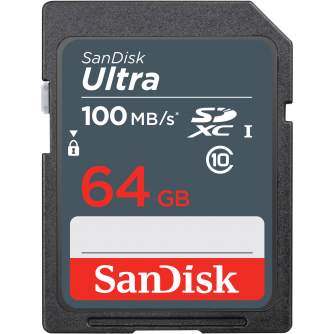 SanDisk atmiņas karte SDXC 64GB UHS-I SDSDUNR-064G-GN3IN