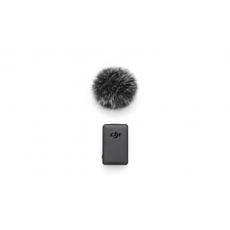 Bezvadu piespraužamie mikrofoni - DJI Mic 2 Transmitter Shadow Black + magnet clip + Windscreen - perc šodien veikalā un ar piegādi