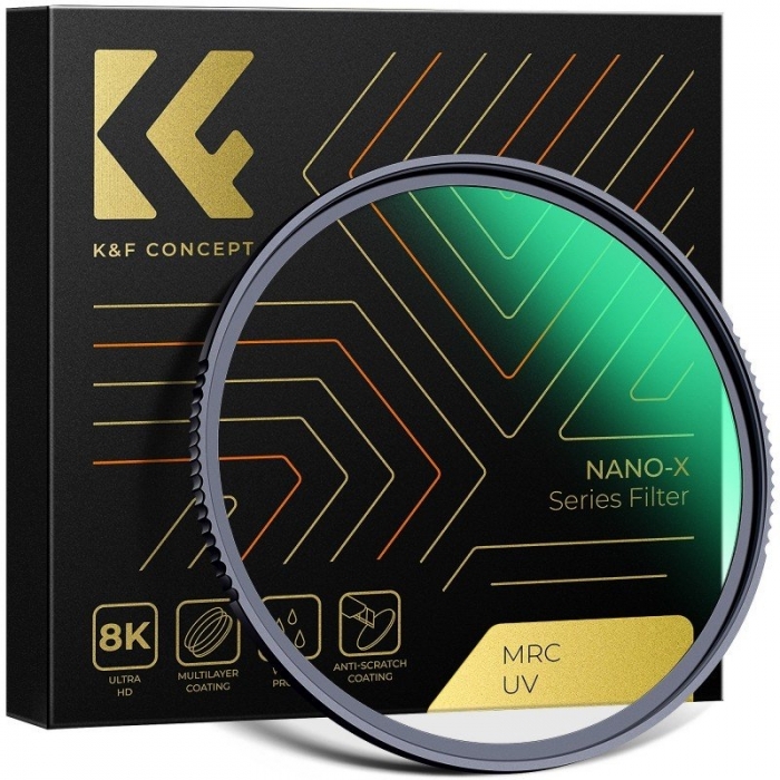 ND neitrāla blīvuma filtri - K&F Concept Nano-X MCUV UV Filter - 77 mm - ātri pasūtīt no ražotāja
