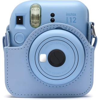 Instant camera instax mini 12 PASTEL BLUE + CASE original + instax mini glossy (10pcs)