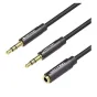 Vention 2*3.5mm M-F 4Pole 3.5mm SplitterCable 0.3M