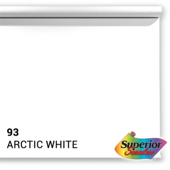 Backgrounds - Superior Background Paper 93 Arctic White 1.35 x 11m - buy today in store and with delivery