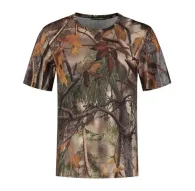 Stealth Gear īsām piedurknēm T‑krekls ar reālistisku meža kamuflāžas rakstu, izmērs L, ātri žūstošs un antibakteriāls 100% poliestera audums.Stealth Gear īsām piedurknēm T‑krekls ar reālistisku meža kamuflāžas rakstu, izmērs L, ātri žūstošs un antibakteriāls 100% poliestera audums.