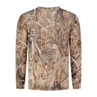Stealth Gear Long-Sleeve Camouflage T-Shirt with Reed/Grass Pattern in Size LStealth Gear Long-Sleeve Camouflage T-Shirt with Reed/Grass Pattern in Size L