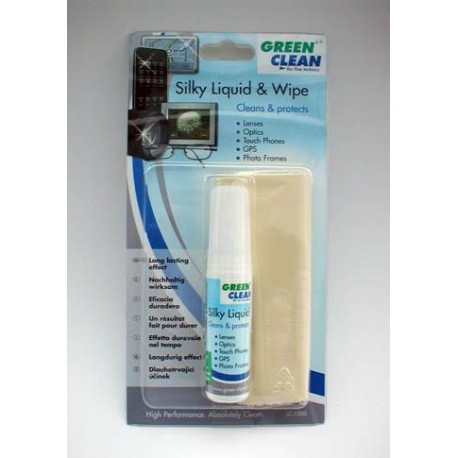 Чистящие средства - Green Clean Green очистительная жидкость + тряпочка Clean Silky Liquid & Wipe (LC-1000) - быстрый заказ от производителя