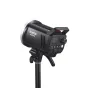 Godox MS200V-D Trio Studio Flash Kit ar regulējamu jaudas kontroli, bezvadu iedarbināšanu un nepieciešamajiem piederumiem studijas fotogrāfijai.