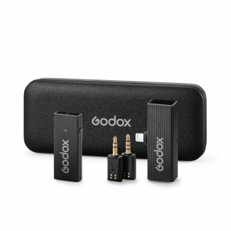 Bezvadu piespraužamie mikrofoni - Godox MoveLink Mini LT komplekts 1 (melns) bezvadu mikrofoni - ātri pasūtīt no ražotāja