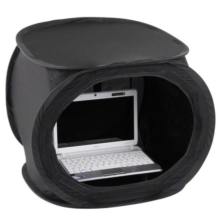 Gaismas kastes - walimex Pop-Up Laptop Tent 50x50x50cm super black - ātri pasūtīt no ražotāja