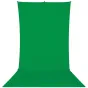 Westcott X-Drop zaļais ekrāna fons ar 5 x 12 ft nekrītošu audumu, grīdas svītru un metāla grometēm ātrai uzstādīšanai.