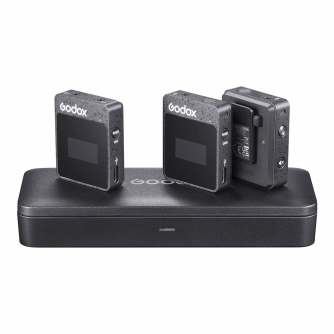 Bezvadu piespraužamie mikrofoni - Godox MoveLink II M2 (melns) bezvadu mikrofoni - ātri pasūtīt no ražotāja