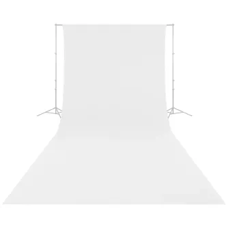 Foto foni - Caruba Wrinkle Resistant Backdrop 2,60 x 6 Meter White WRB 1W - ātri pasūtīt no ražotāja