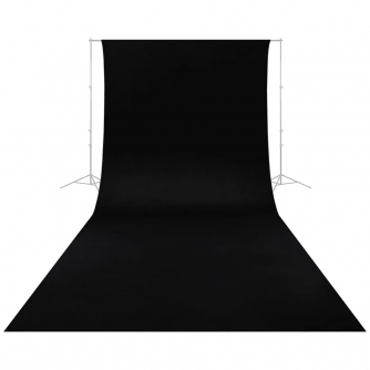 Caruba Wrinkle Resistant Backdrop 2,60 x 6 Meter Black WRB 1B