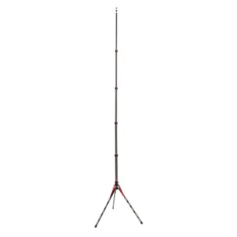 Caruba CLS-1C Compact Lamp Tripod - Lightweight carbon fiber tripod with adjustable sections and a 3/8 screw mount, featuring a sleek design and compact build.