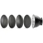 Westcott 55-Degree Wide Umbrella Reflector with Honeycomb Grids (Bowens Mount) - High-quality photography light modifier featuring five circular honeycomb grids for precise beam control.