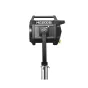 Black Godox MG1200Bi Bi-color Knowled Light Kit 3 with a silver stand, showing the model name 'MG1200Bi' in white text, a yellow reflector knob, and a handle on top, mounted on a metallic pole with a locking mechanism.
