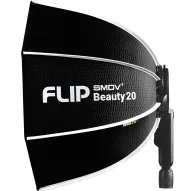 SMDV Speedbox-Flip Beauty Dish 20 Softbox - Professional photography lighting modifier with a textured surface and white trim.SMDV Speedbox-Flip Beauty Dish 20 Softbox - Professional photography lighting modifier with a textured surface and white trim.