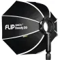 SMDV Flip Beauty20 Softbox with adjustable handle and white trim for professional photography lighting
