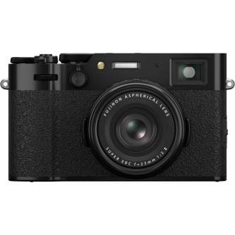 Kompaktkameras - FUJIFILM X100VI Black Digitālā kamera 40.2MP APS-C 35mm F2 IBIS 6.2K ND-filtrs - ātri pasūtīt no ražotāja