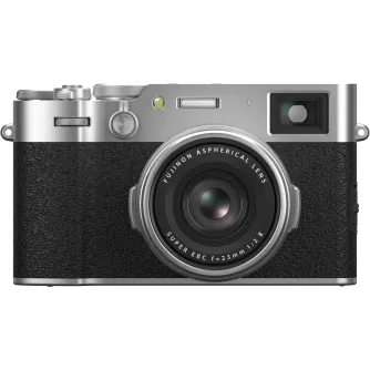 Kompaktkameras - FUJIFILM X100VI Silver Digitālā kamera 40.2MP APS-C 35mm F2 IBIS 6.2K ND-filtrs - ātri pasūtīt no ražotāja Profesionāļu labākā izvēle