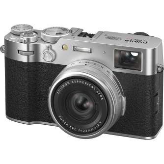 Compact Cameras - FUJIFILM X100VI Silver Digital camera 40.2MP APS-C 35mm F2 IBIS 6.2K ND-filter - buy today in store and with delivery