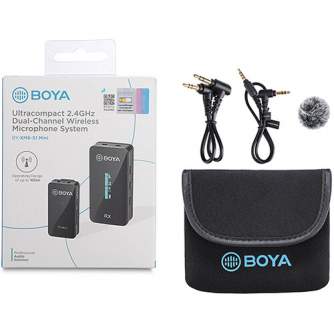 Беспроводные петличные микрофоны - Boya 2.4 GHz Dual Lavalier Microphone Wireless BY-XM6-S1 - быстрый заказ от производителя